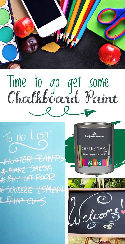 Benjamin Moore chalkboard paint is available