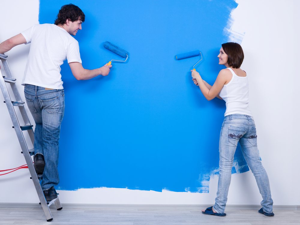 Painting s room blue