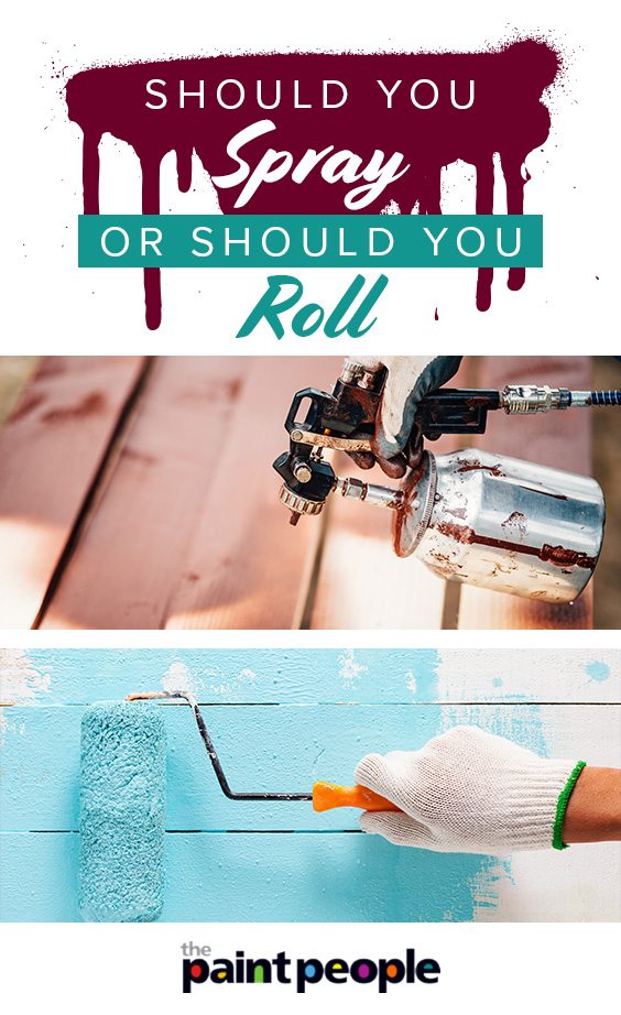 Should you spray or roll paint | The Paint People